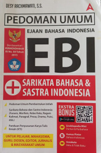 Image of Pedoman Umum Ejaan Bahasa Indonesia EBI - Sarikata Bahasa & Sastra Indonesia