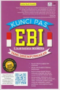 Kunci Pas EBI (Ejaan Bahasa Indonesia) yang disempurnakan